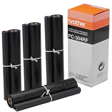 Picture of Brother PC-304RF Black Thermal Transfer Refill Rolls (4 pack)