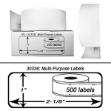 Picture of Compatible 30336 Black on White Small Multipurpose Labels (500 pcs) (1" x 2.1" )