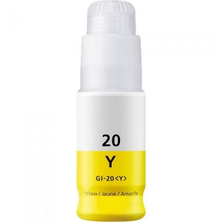 Picture of Compatible 3396C001 (GI-20Y) Yellow Dye Ink Bottle (7700 Yield)